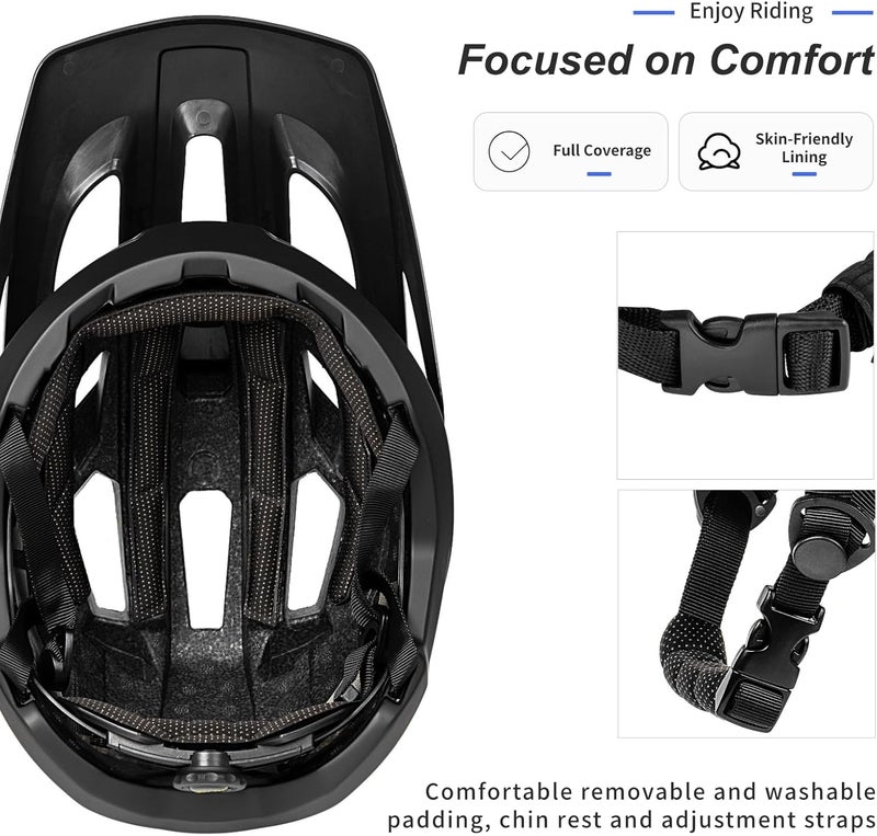 BATFOX Bike Helmet,Mountain Bike Helmet Helmets for Men Women Adults Youth - Image 4